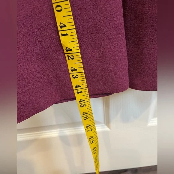 Dress the Population Catalina Dress Burgundy V neck Sleeveless Dress Large - Picture 6 of 13